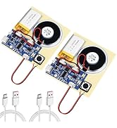 2PCS Sound Recorder Module DIY Music Voice Recording Module Chip with Speaker,Type-C Cable,Easy R...