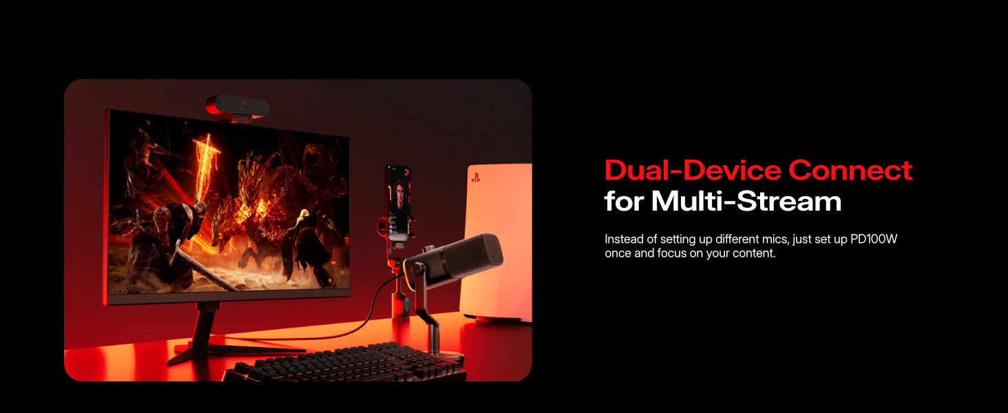 wireless dynamic gaming microphone for pc