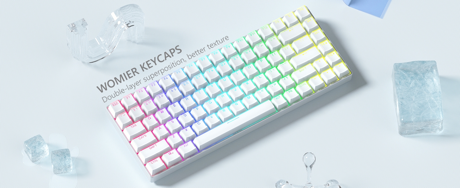 Shine Through PBT Keycaps, Custom Keycaps 60 75 100 Percent OEM Profile