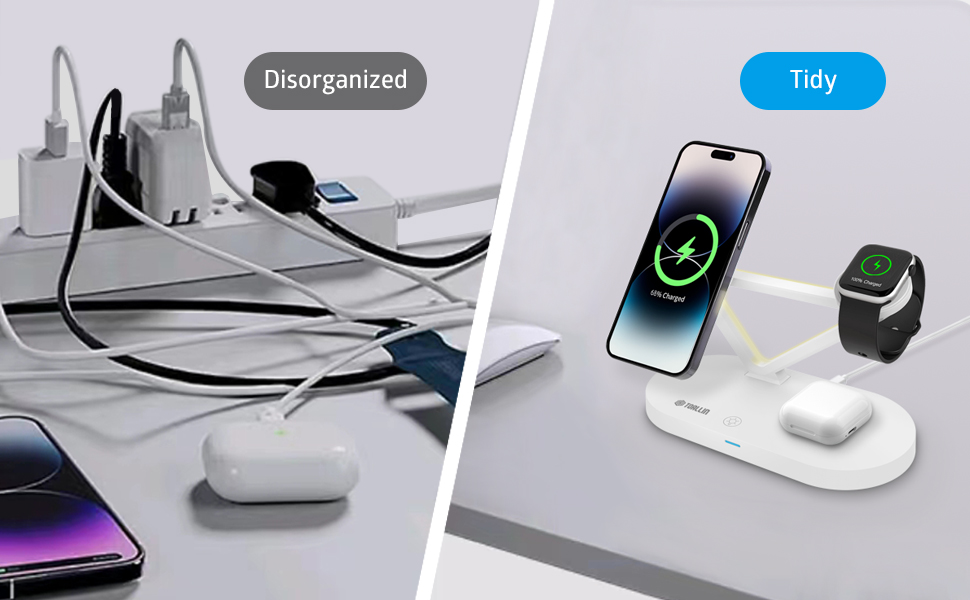 magnetic wireless charging stand dock