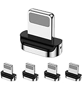 CNakdDG Magnetic Connector Tips Head for iPhone Lightning (5 Pack), only Compatible 3A Magnetic C...
