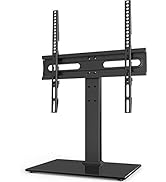 Universal TV Stand - Table Top TV Stand for 27-55 inch LCD LED TVs - 9 Level Height Adjustable TV...