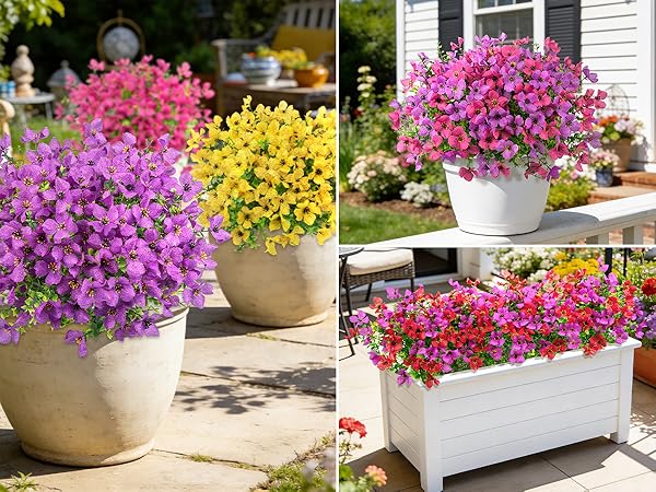 artificial outdoor flowers