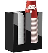 MYITYARD Coffee Cup Holder, Cup and Lid Organizer fits 5 to 16 oz Disposable Paper &amp; Plastic Cups...