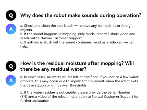 Why does the robot make sounds during operation?