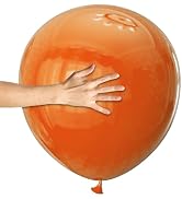 KAWKALSH Orange Big Balloons 32pcs, 18 Inch Large Latex Giant Heavy Duty Balloons for Birthday We...
