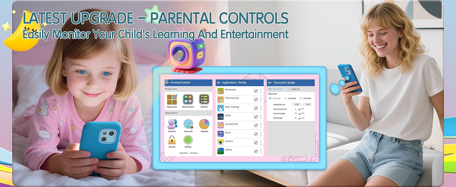 Equipped with parental controls