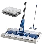 DSV Standard Professional Microfiber Mop with 2 Extra Microfiber Washable Pads, Mops for Floor Cl...