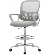 DUMOS Drafting Desk Chair - Ergonomic Tall Office for Standing Desk, Counter with Height Adjustab...