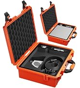 Orange Starlink Mini Case, Hard Waterproof Travel Case for Star Link Mini with Molded Foam for Ac...