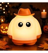 Tarinks Halloween Ghost Night Light, Dimmable Ghost Lamp for Spooky Decor | Rechargeable Ghost Li...