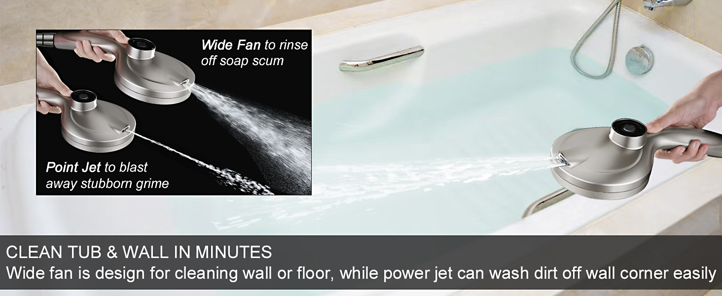 showerheads with handheld sprays