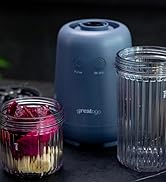Greatogo 1000W 6-Blade Single-Serve Blender Exclusive Blender 28/14oz Tritan Blending Cup, Make m...