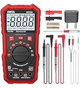 BINTA Digital Multimeter 6000 Counts with DC AC Voltmeter and Ohm Volt Amp Meter Tests Live Wire,...