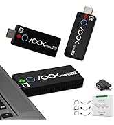 Wireless HDMI Transmitter and 2 Receivers 4K, Ask Nano HDMI Wireless Splitter Presentation Kit fo...