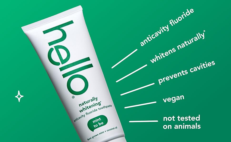 anticavity fluoride, tastes amazing, mind-blowing freshness, vegan, not tested on animals