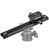 Koolehaoda 240mm Professional Rail Nodal Slide Metal Quick Release Clamp,Dual Dovetail Camera Bra...