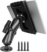 VINmounts Aluminum Heavy Duty Tablet Mount for Truck, Drill Base Tablet Holder for Car, Compatibl...