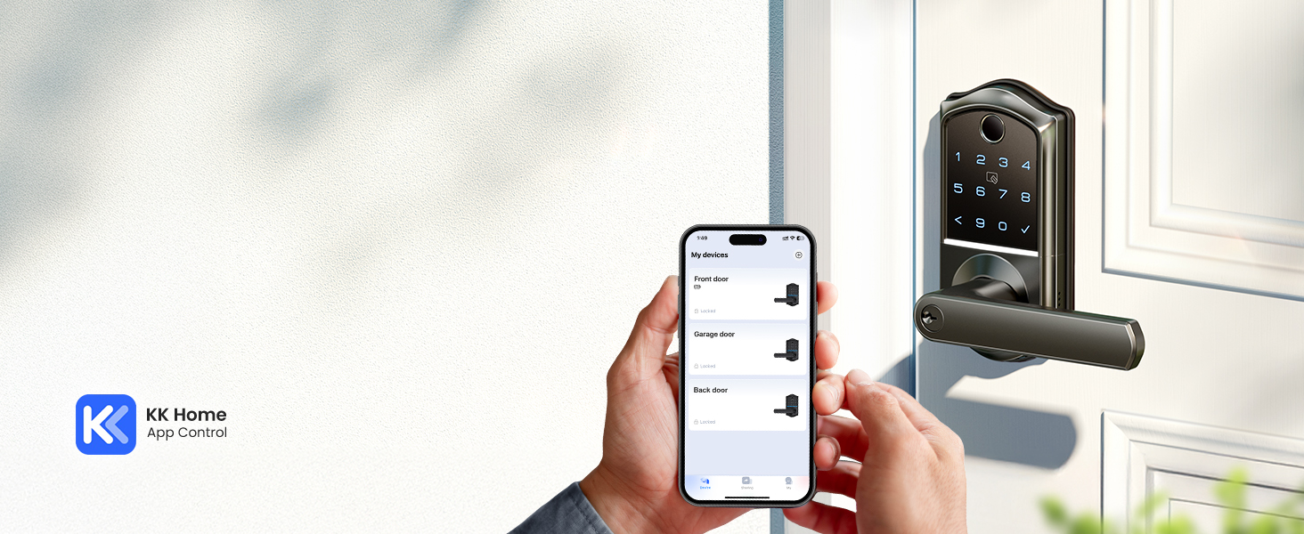 keypad door lock deadbolt with handle