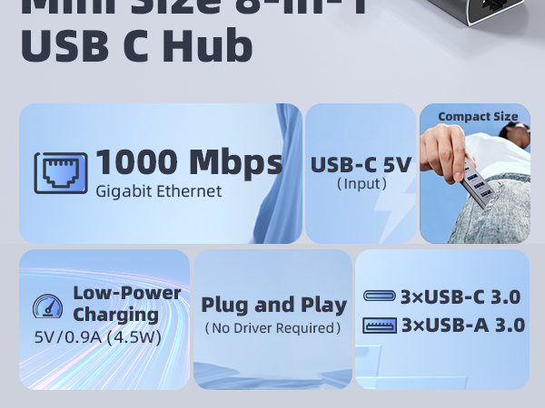 8-Port USB Hub