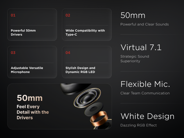 Rampage RM-K90 with noise-canceling microphone extended