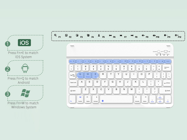 Wireless Detachable Keyboard