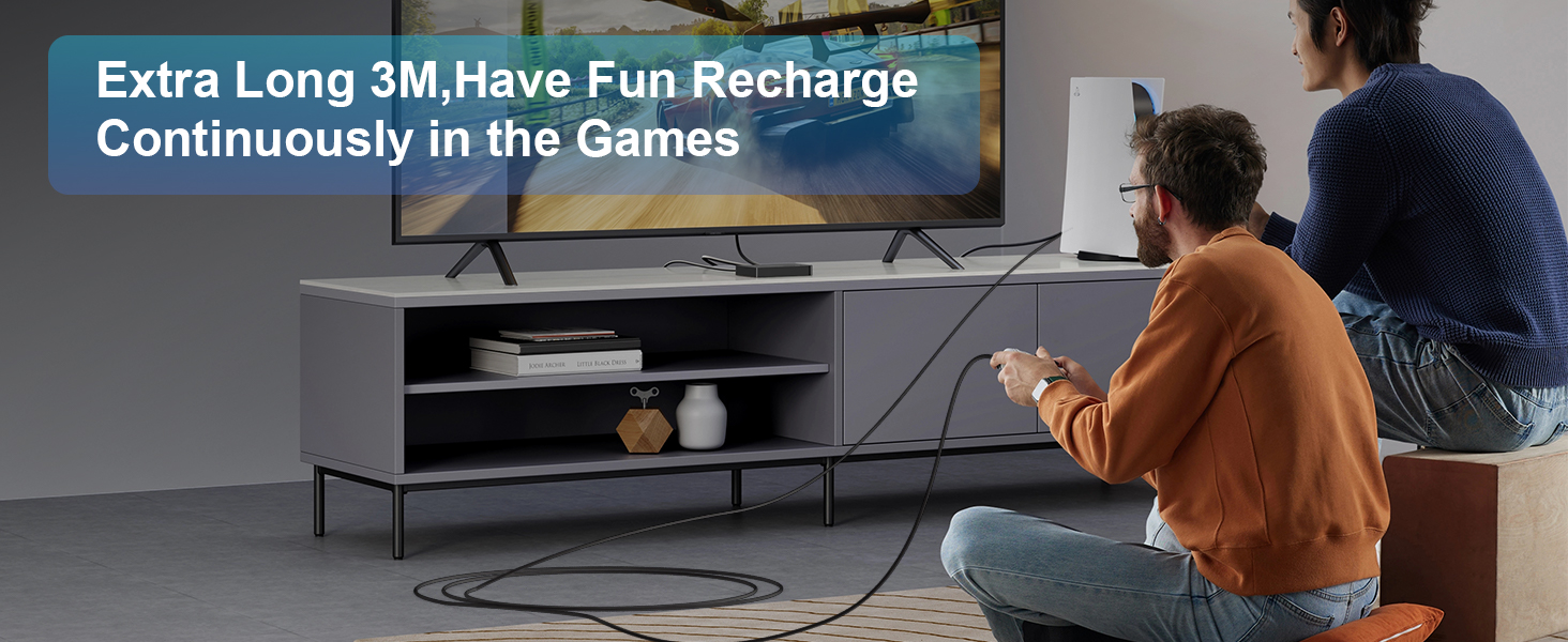 USB Type C Cable 15Ft White type c long charger cord 10 ft Fast Charging for iPhone 16 17 Samsung