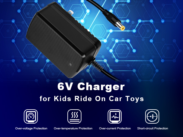 6V Charger for Kids Ride On Car Toys