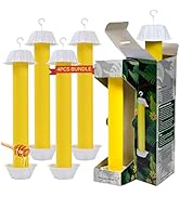 Gideal 4-Pack Yellow Sticky Traps for Indoor/Outdoor Use, Gnat Trap for Flying Plant Insect