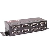 Industrial USB to 8 Port Serial RS-232 Adapter w/FTDI Chipset, COM Retention, RX/TX LED Indicator...