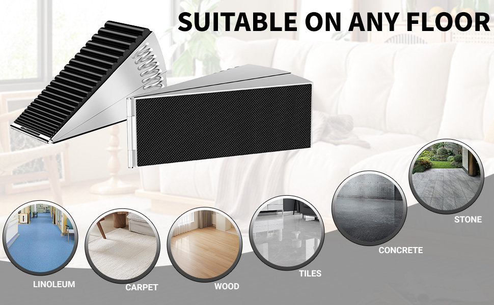 Heavy Duty Door Stopper Suits Any Floor