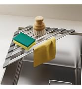 COOL-ANGLE Triangular Dish Drying Rack, Sponge Holder for Kitchen Sink Multipurpose Over The Sink...