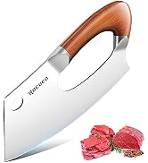 ROCOCO Meat Cleaver Knife Unique Effort Saving Kitchen Knife Professional Stainless Steel Chef Co...