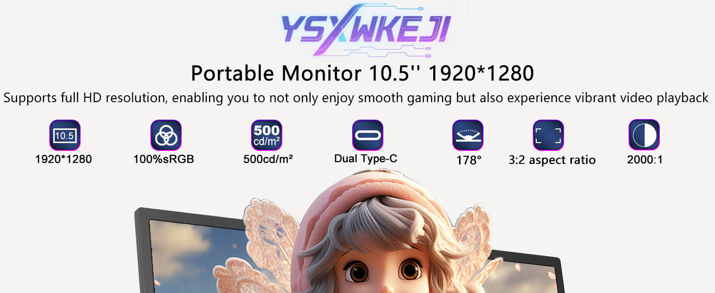 Portable Monitor 10.5&amp;#39;&amp;#39;