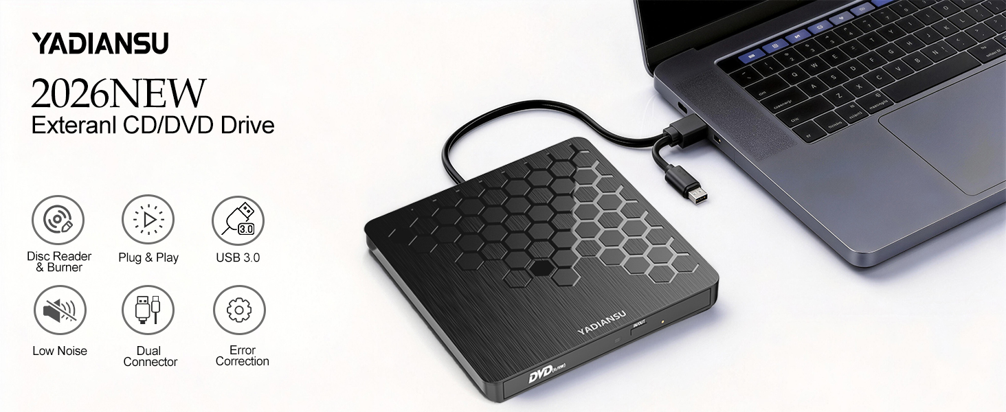 2026 new low noise portable dvd player