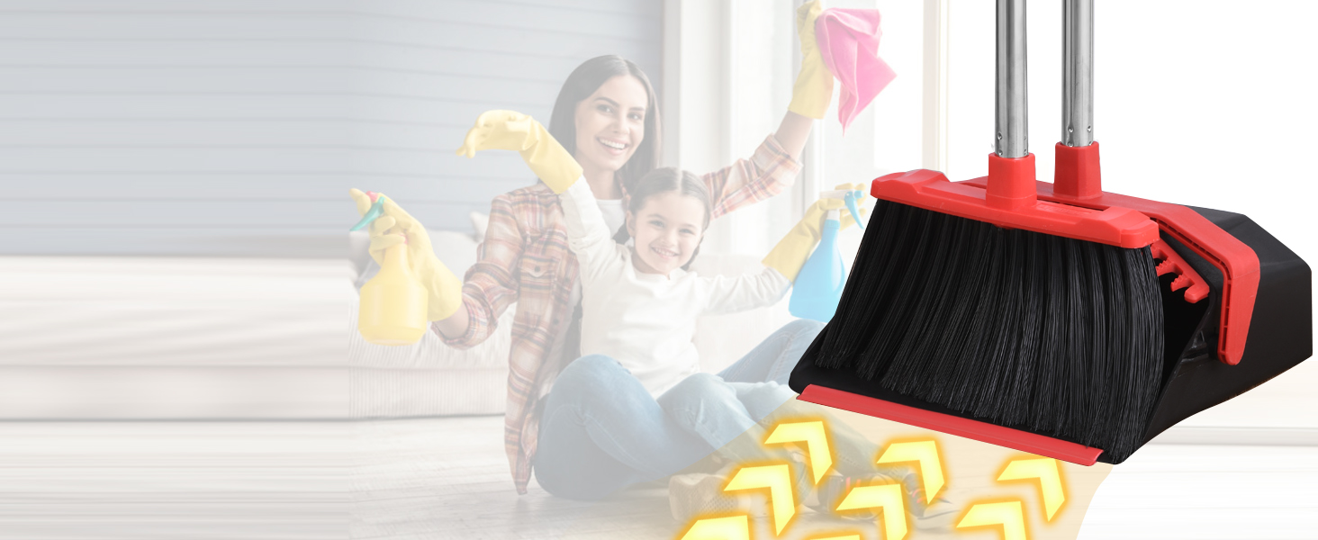 long handle broom and dustpan set