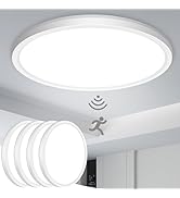 slochi 4 Pack Motion Sensor Light Indoor, 7 Inch 5000K Closet Lights Motion Sensored Wired, 15W 1...