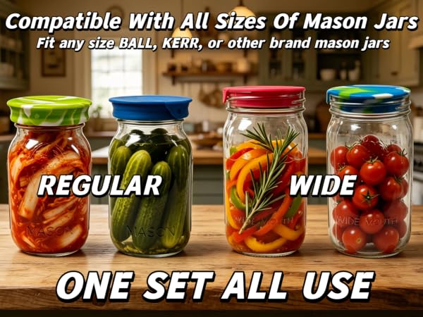 wide mouth mason jar lids