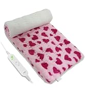 ZXU Heating Pad for Back Pain Relief, Ultra Soft Sherpa Heating Pad for Cramps Relief with 12 Hea...