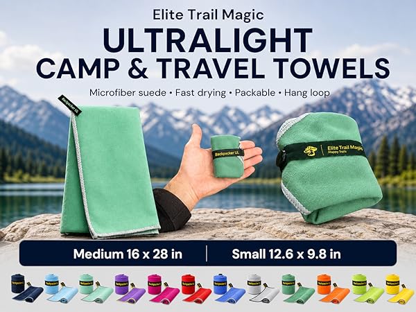 camp towels travel