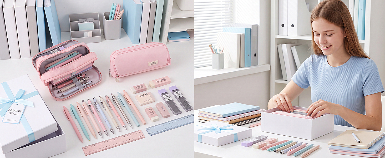 Pencil Case with Supplies