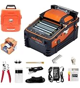 AI-9 Fiber Fusion Splicer 6 Motor Core Alignment 5S Splicing 15S Heating | Fiber Optic Splice Kit...