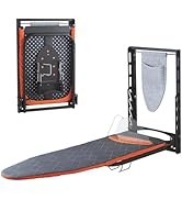 Wall Mounted Ironing Board with Iron Holder, 42 X 14 Compact Mount Foldable Ironing Board for Sma...