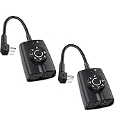 G-ELEK Outdoor Timer Outlet Waterproof, 24 Hour Outdoor Light Timer, Timers for Electrical Outlet...