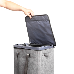 Slim Laundry Hamper with Lid