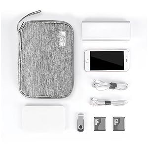 phone cord organizer,cords and cables organizer,tech bag organizer travel,charger case organizer