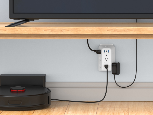 electric outlet extender surge protector usb