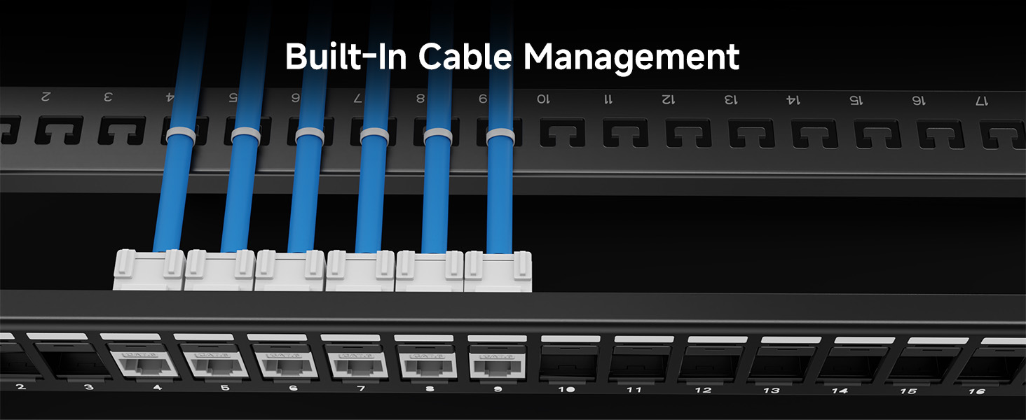 The Cable Matters 24-Port Keystone Blank Patch Panel