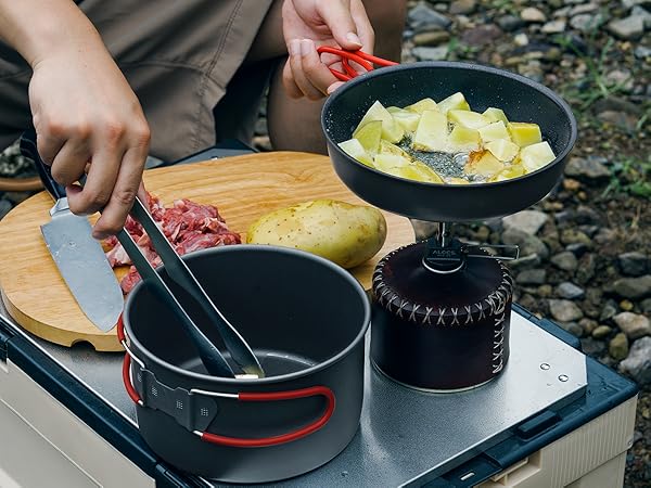 camping cookware for outdoor activits