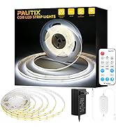 COB LED Strip Lights Natural White 5000K Kit 20ft/6.1m,PAUTIX Dimmable CRI85+,Super Bright 24V LE...